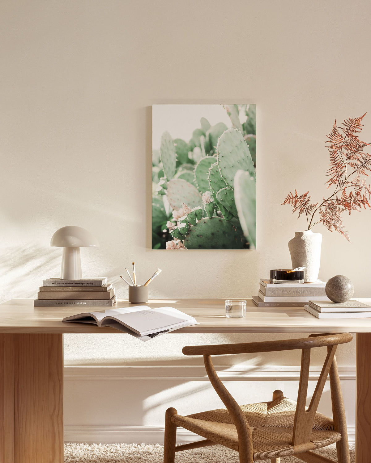 Prickly Pear Cactus Canvas print