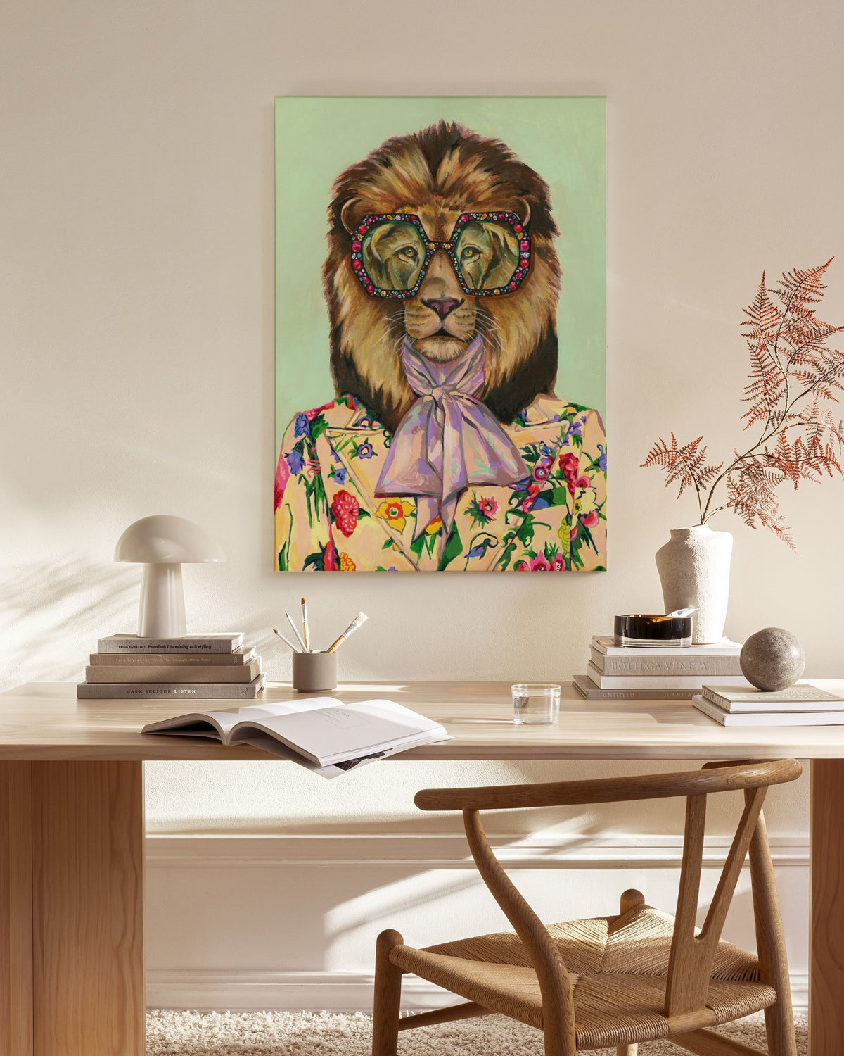 Heather Perry - Artsy Lion Canvas print