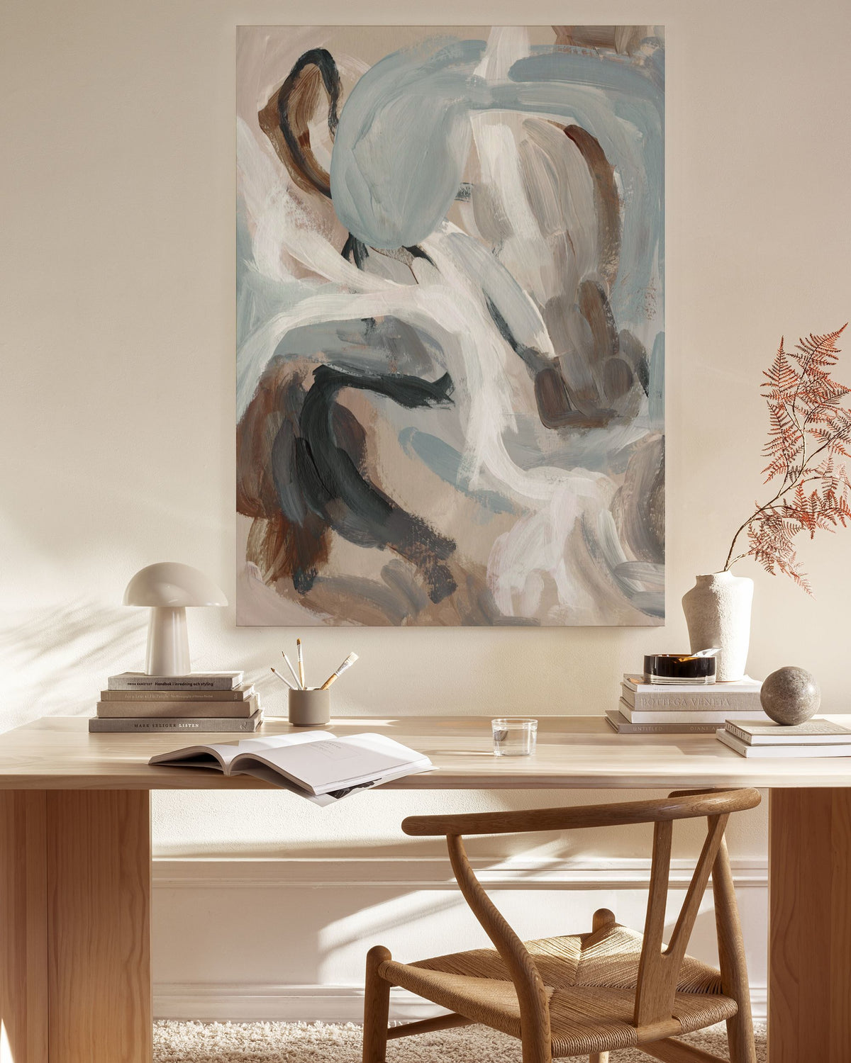 Tranquil Teal No1 Canvas print
