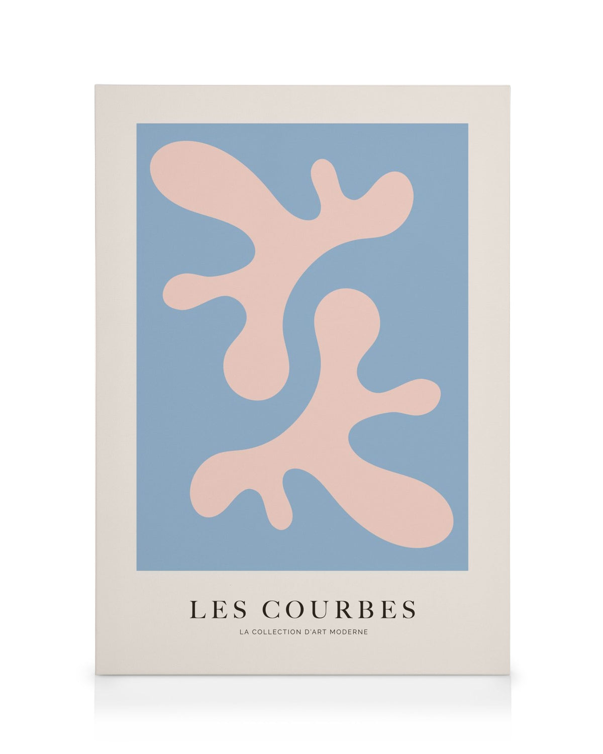 Les Courbes Bleu Canvas print