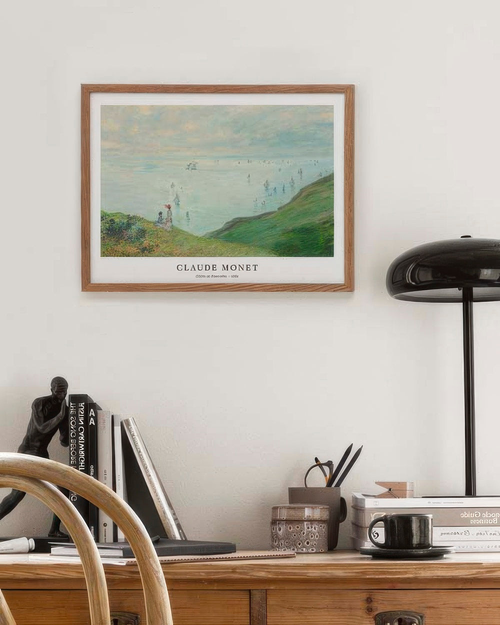 Monet - Cliffs at Pourville Print