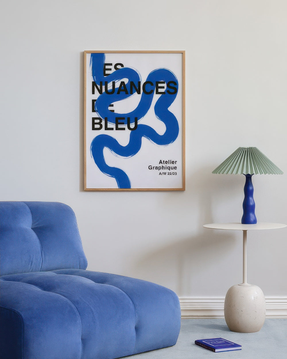 Les Nuances de Bleu Print