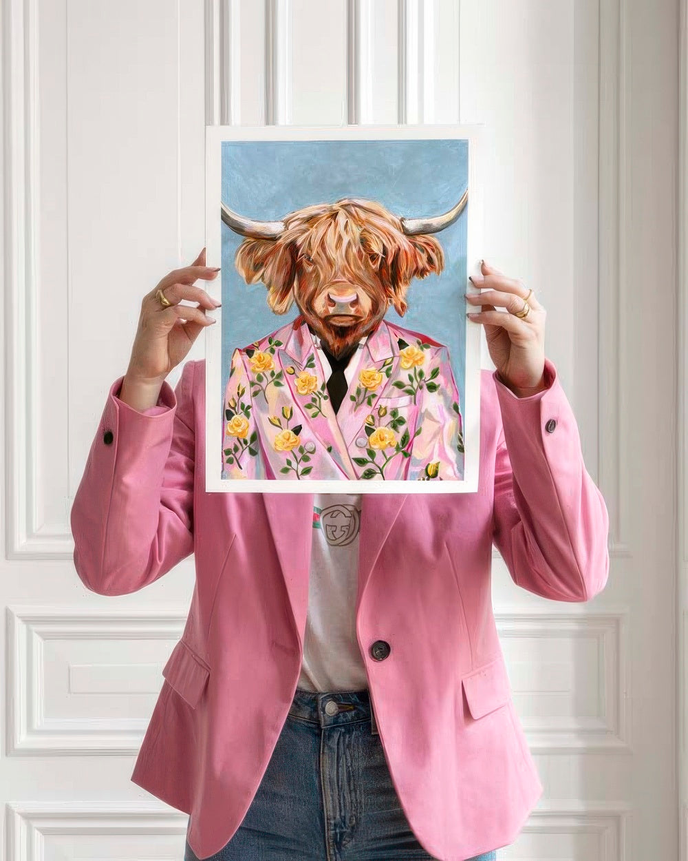 Heather Perry - Artsy Cow Print