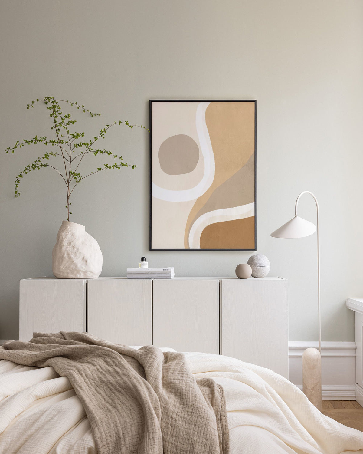 Warm Shapes No1 Canvas print