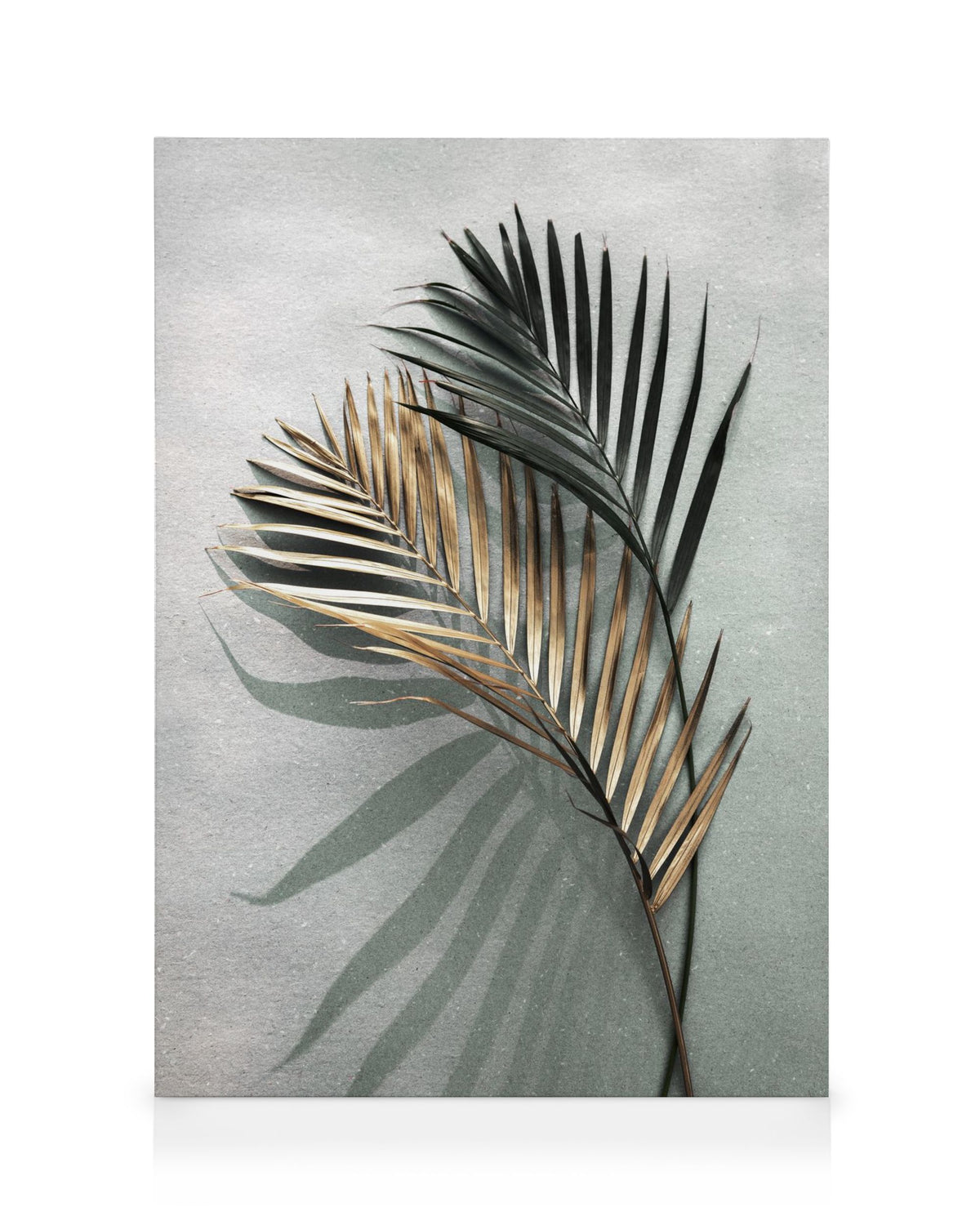 Gold and Green Shadow Canvas print