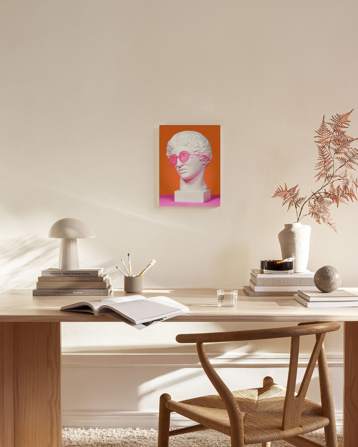 Greek God in Glasses Canvas print