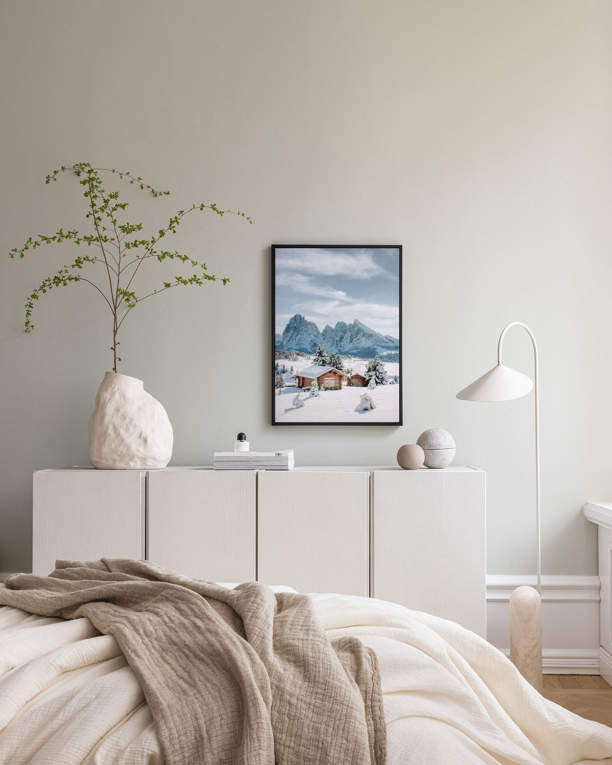 Snowy Seiser Alm Canvas print