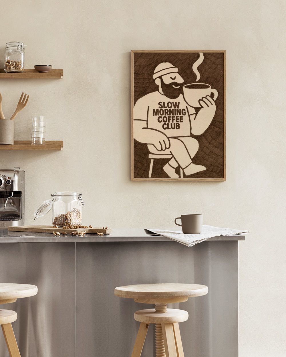 Slow Morning Coffee Club Print