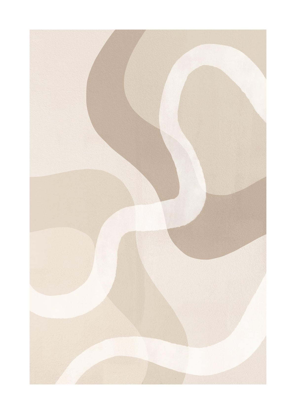 Beige Abstract No2 Print