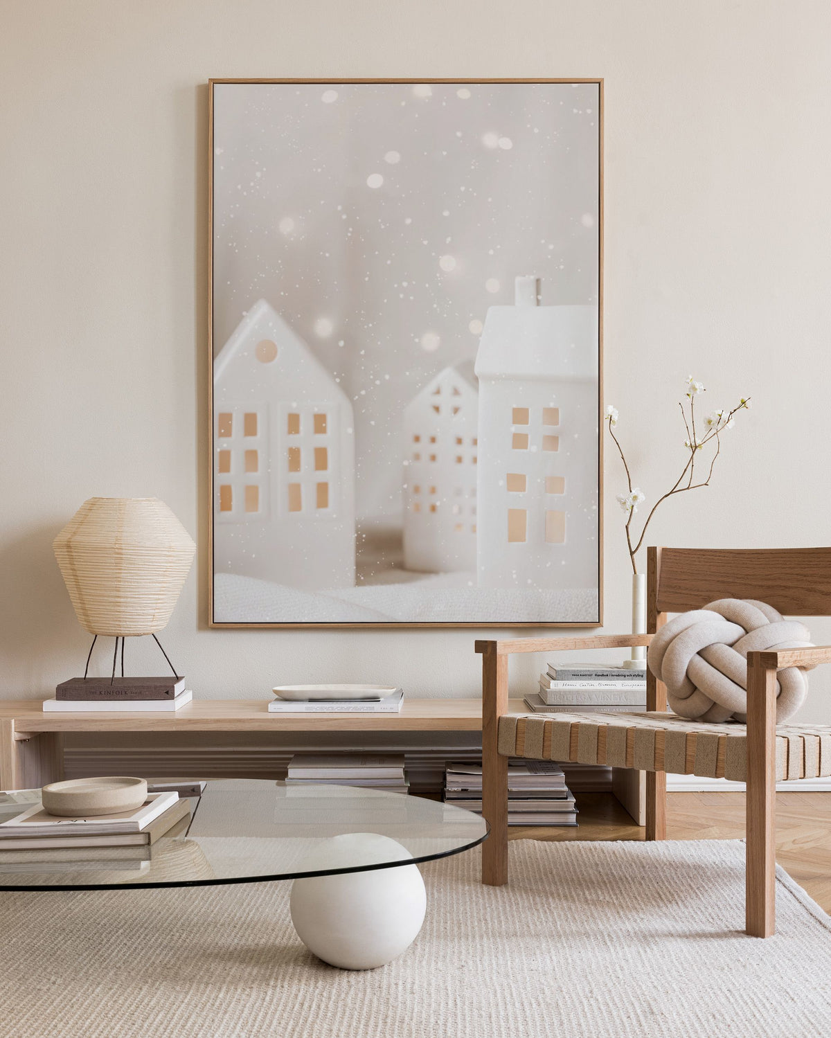 Holiday Village Canvas print
