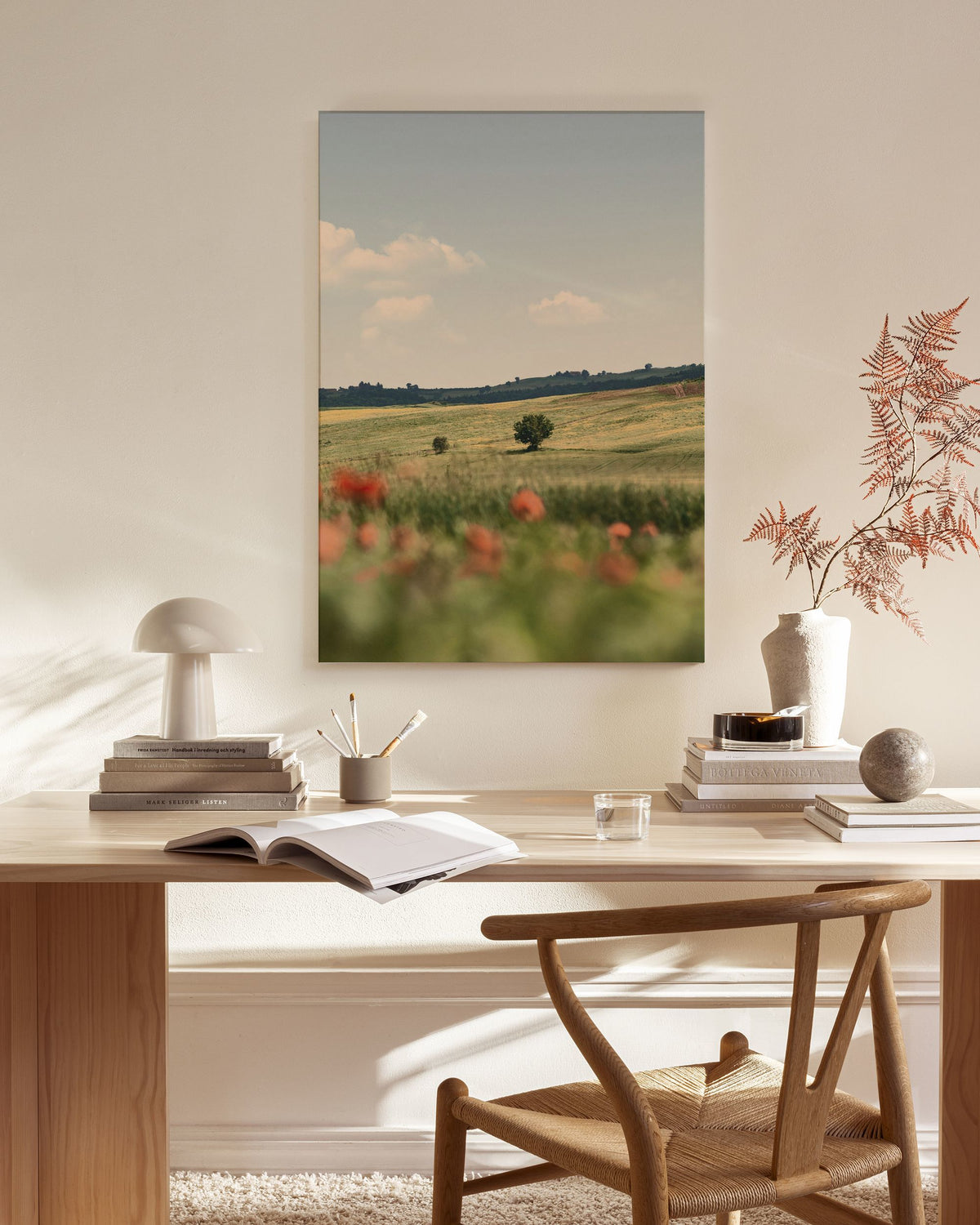 Tuscan Poppies No2 Canvas print