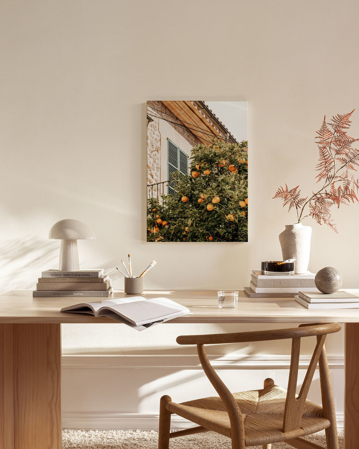 Oranges In Garden Canvas print