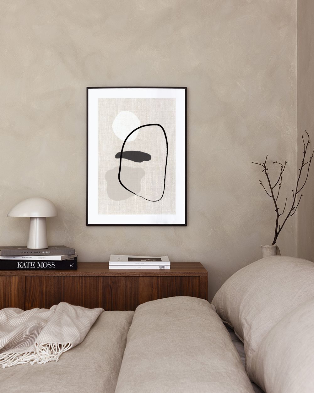 Linen Shapes No1 Print