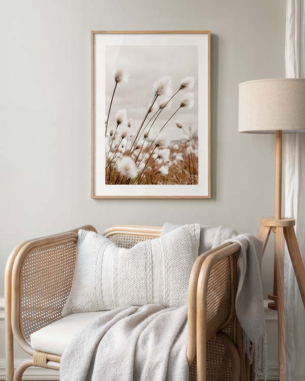 Moody Cottongrass Print