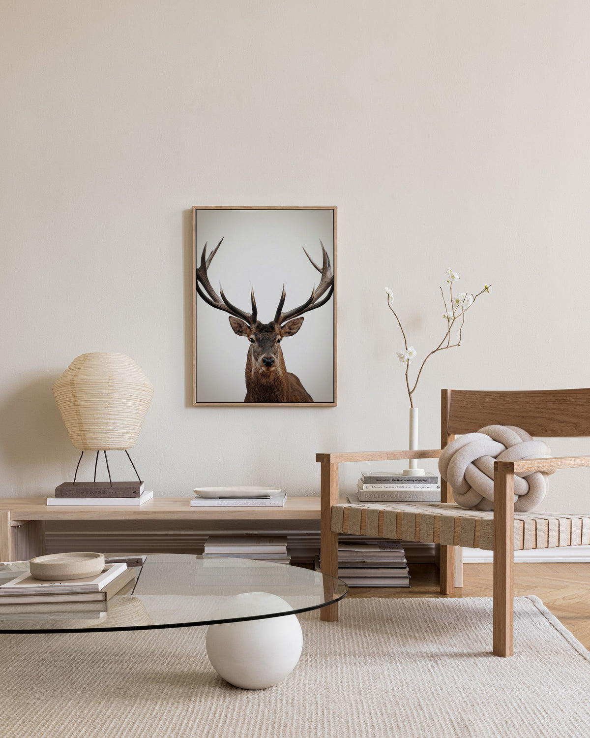 Winter Deer Canvas print