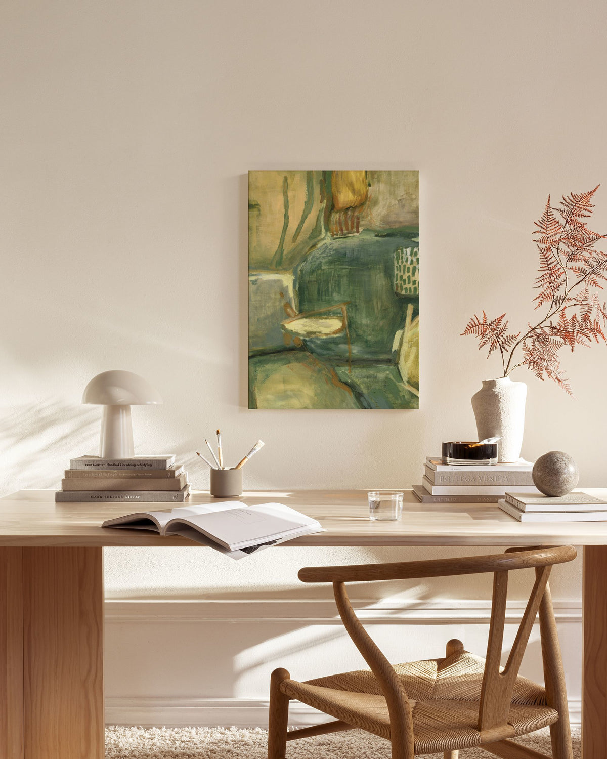 Abstract Greenscape Canvas print