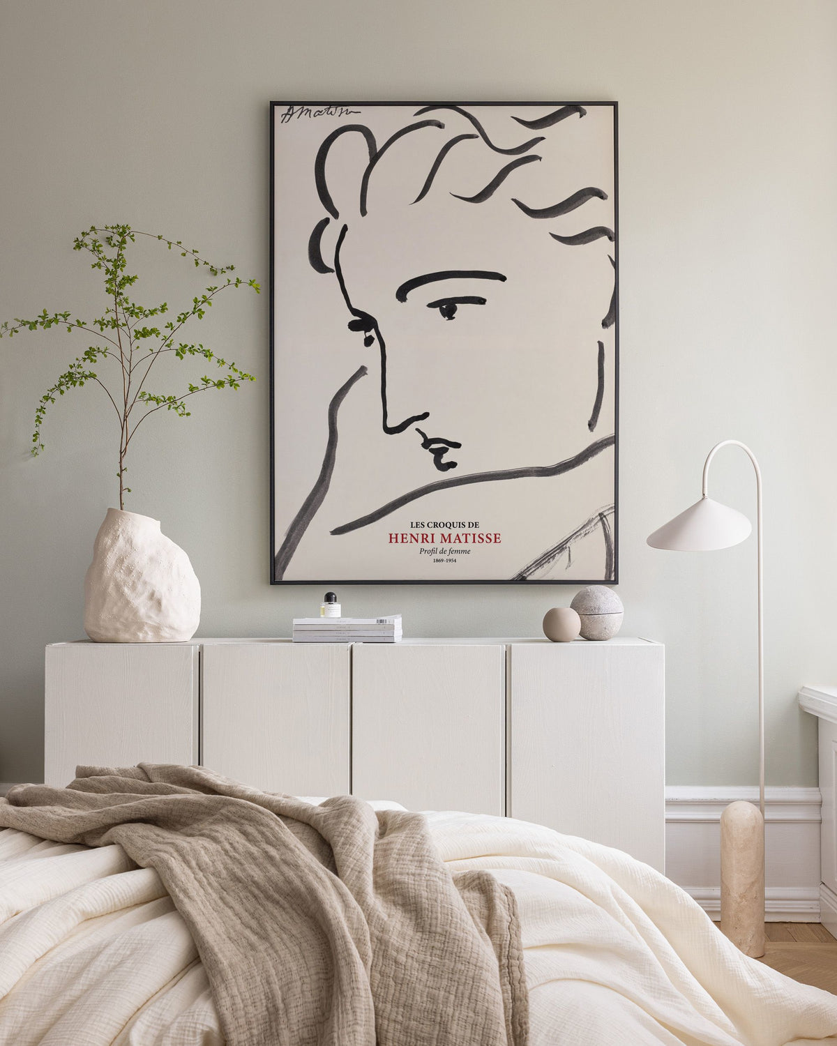 Matisse - Profil the Femme Canvas print