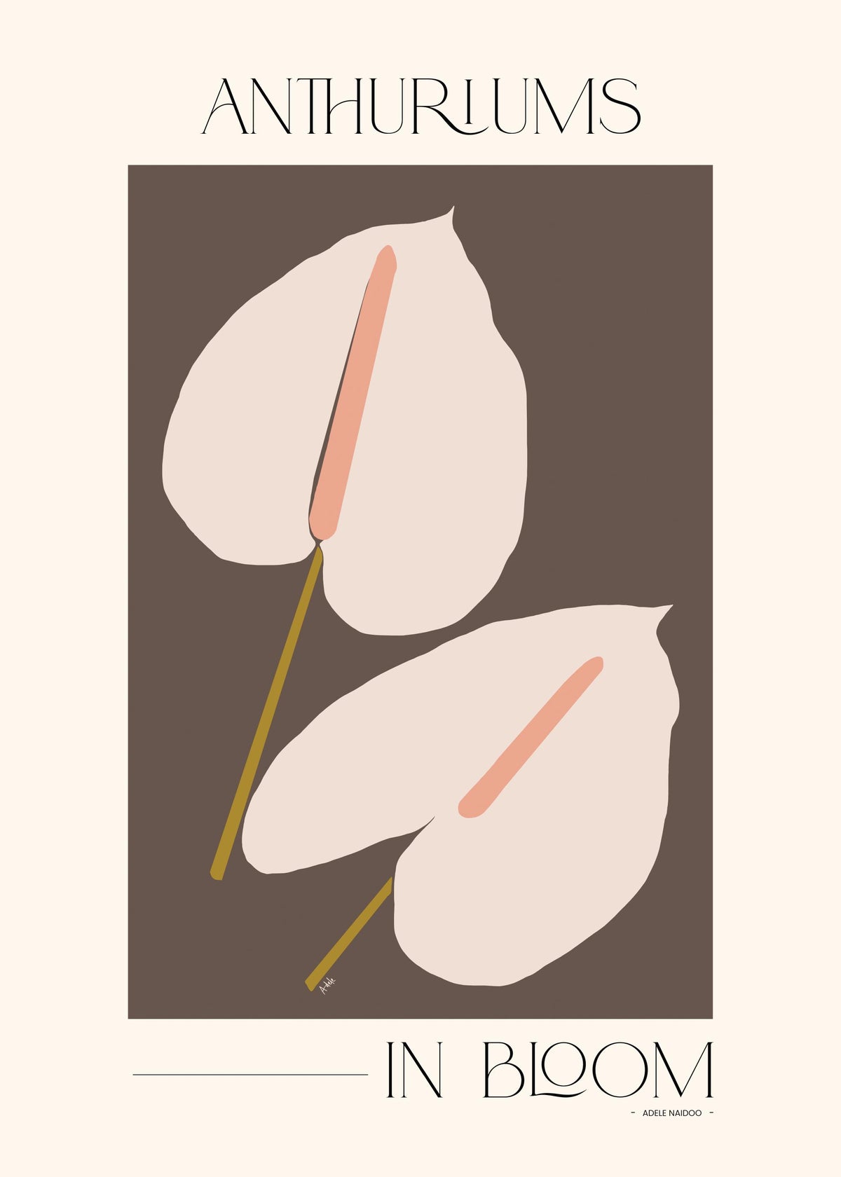 Adele Naidoo - Anthuriums in Bloom Print