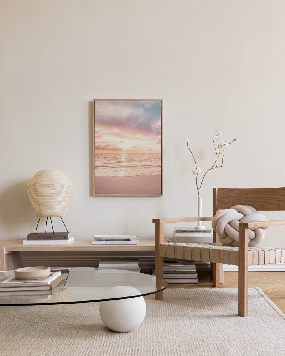 Pastel Sky Beach No1 Canvas print