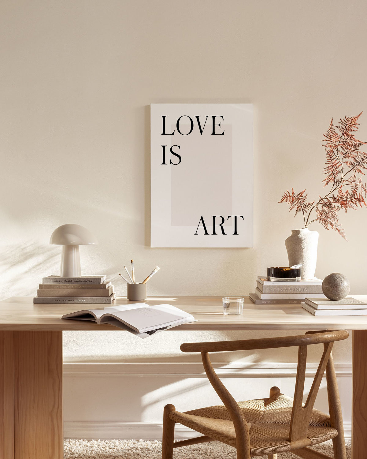 Love is Art Canvas print