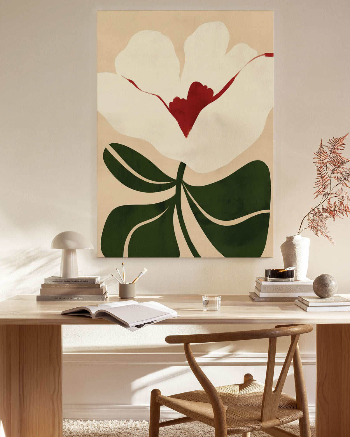 Illustrated Floral Canvas print