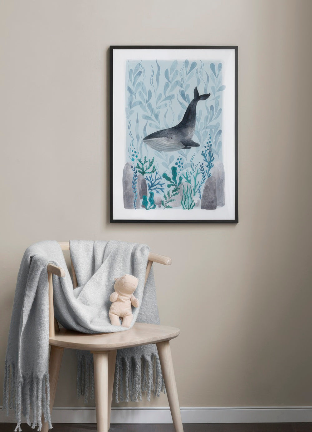 Ocean Whale Print