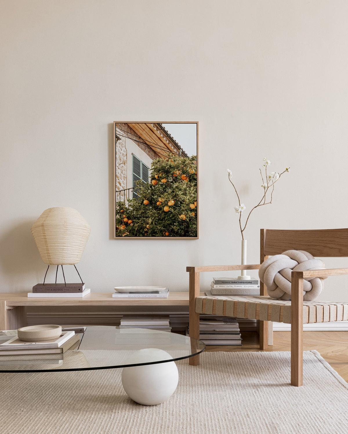 Oranges In Garden Canvas print