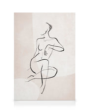 Female Sketch Forms No2 Canvas print