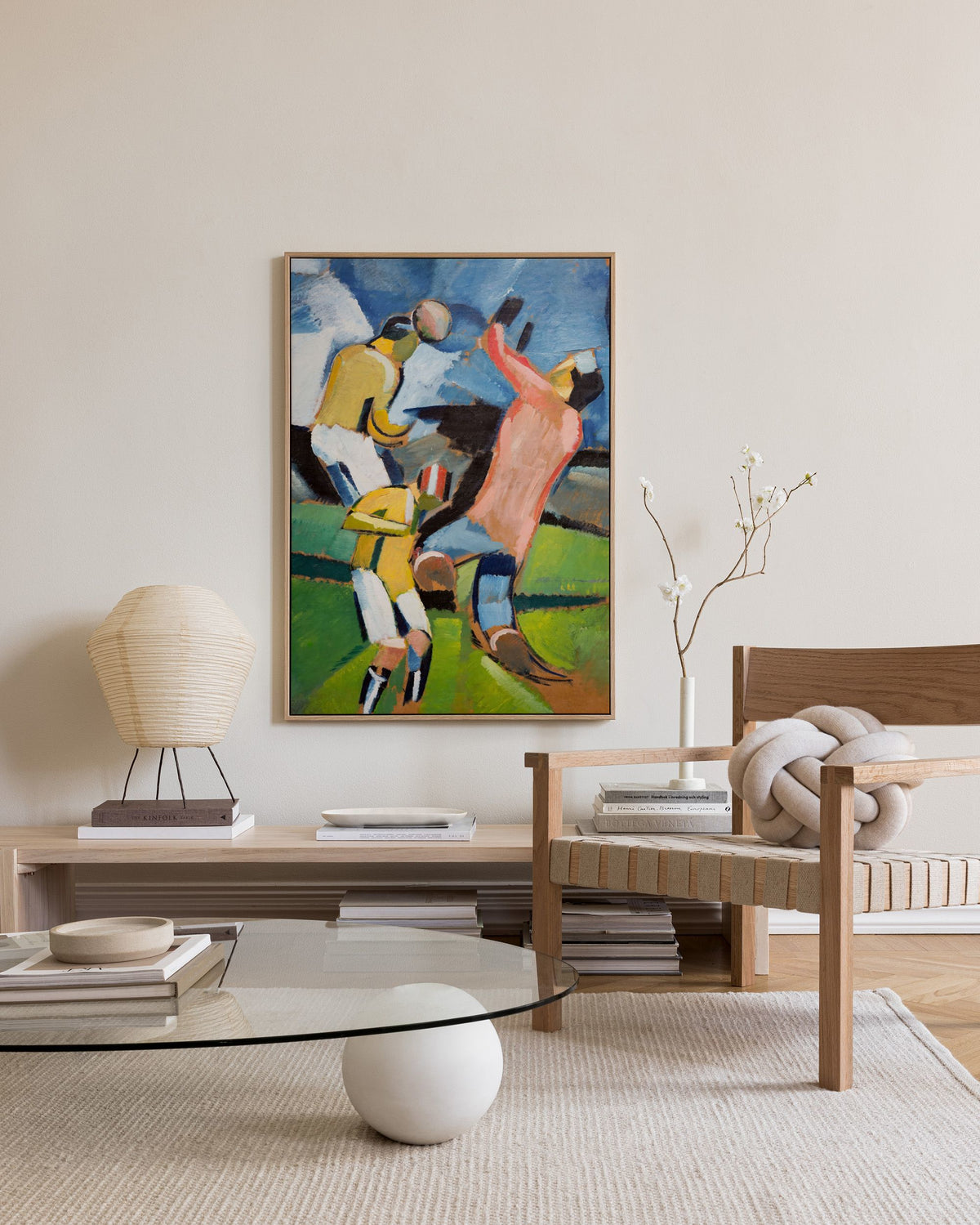 Harald Giersing - Football Players Canvas print