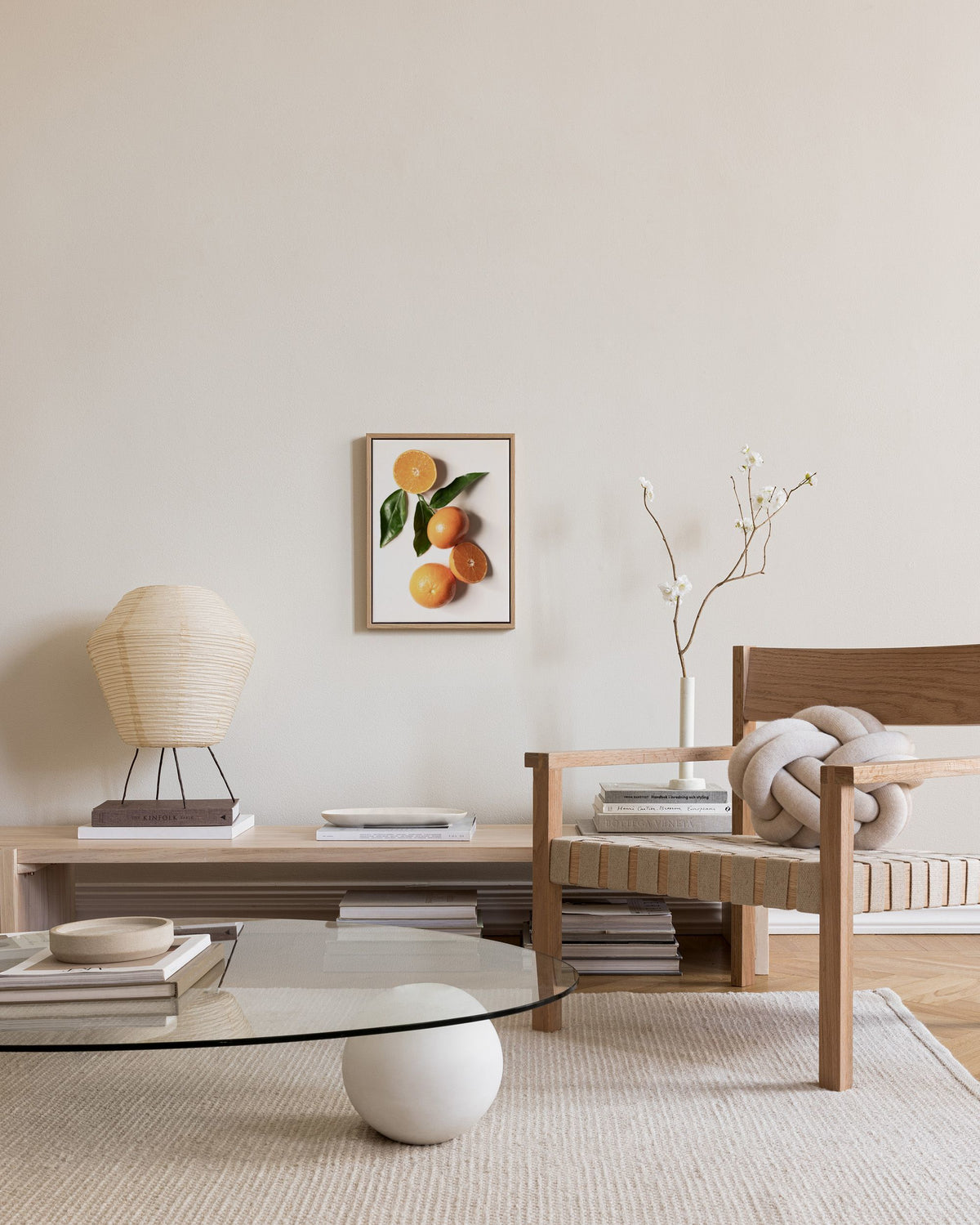 Garden Oranges Canvas print