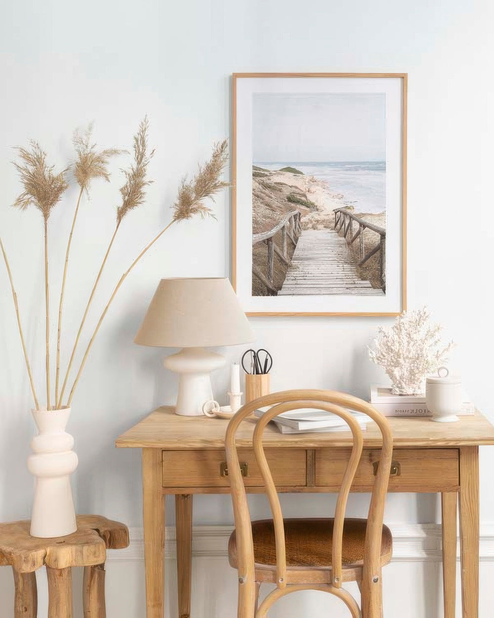 Hamptons Beach Boardwalk Print