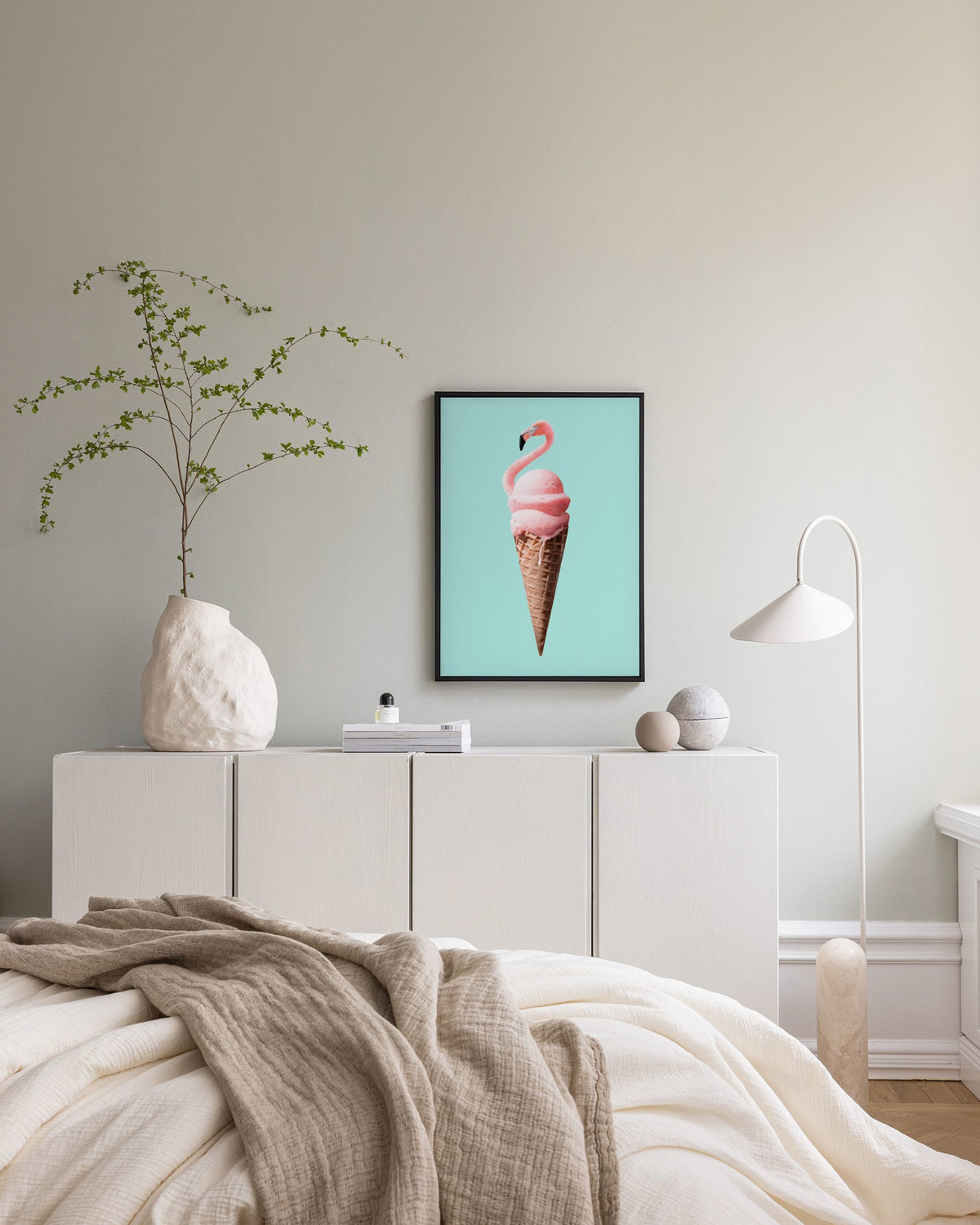Jonas Loose - Flamingo Cone Canvas print