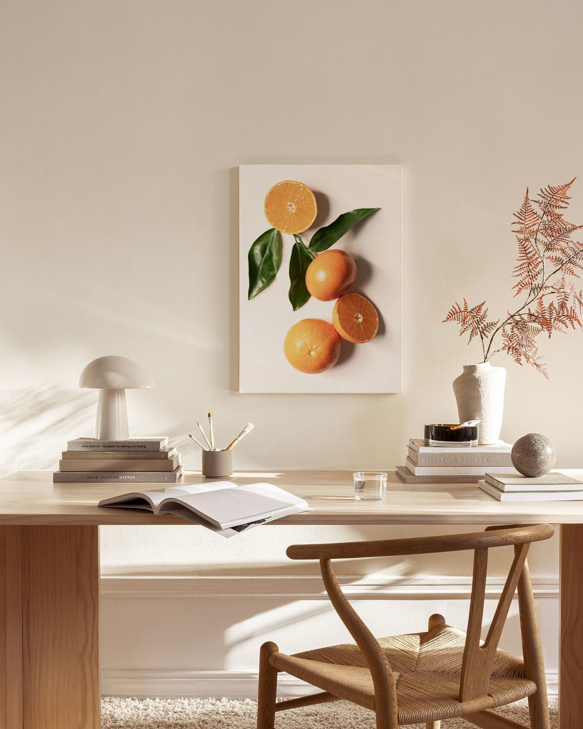 Garden Oranges Canvas print