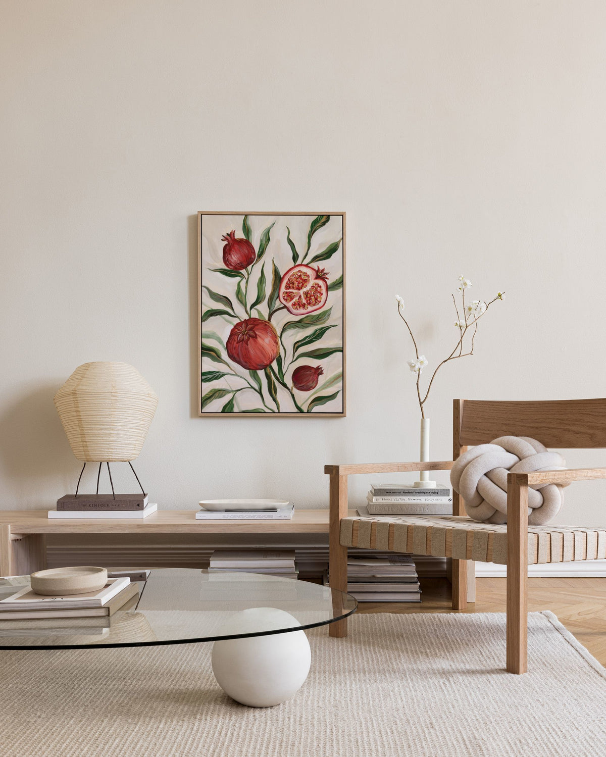 Gilded Pomegranate Canvas print