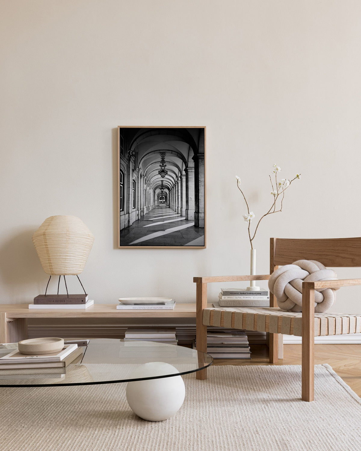 Arched Corridor Canvas print