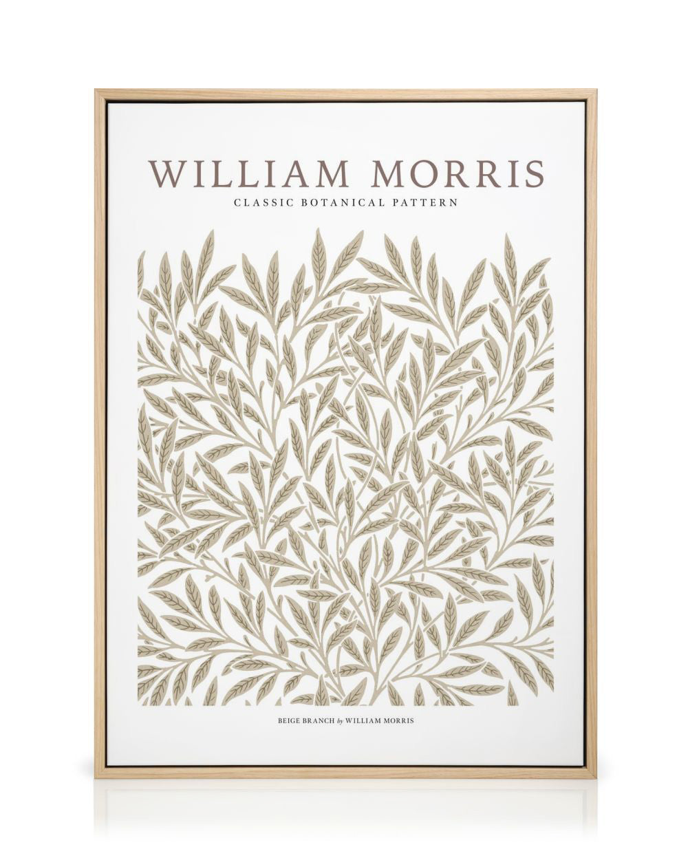 William Morris - Beige Branch Canvas print