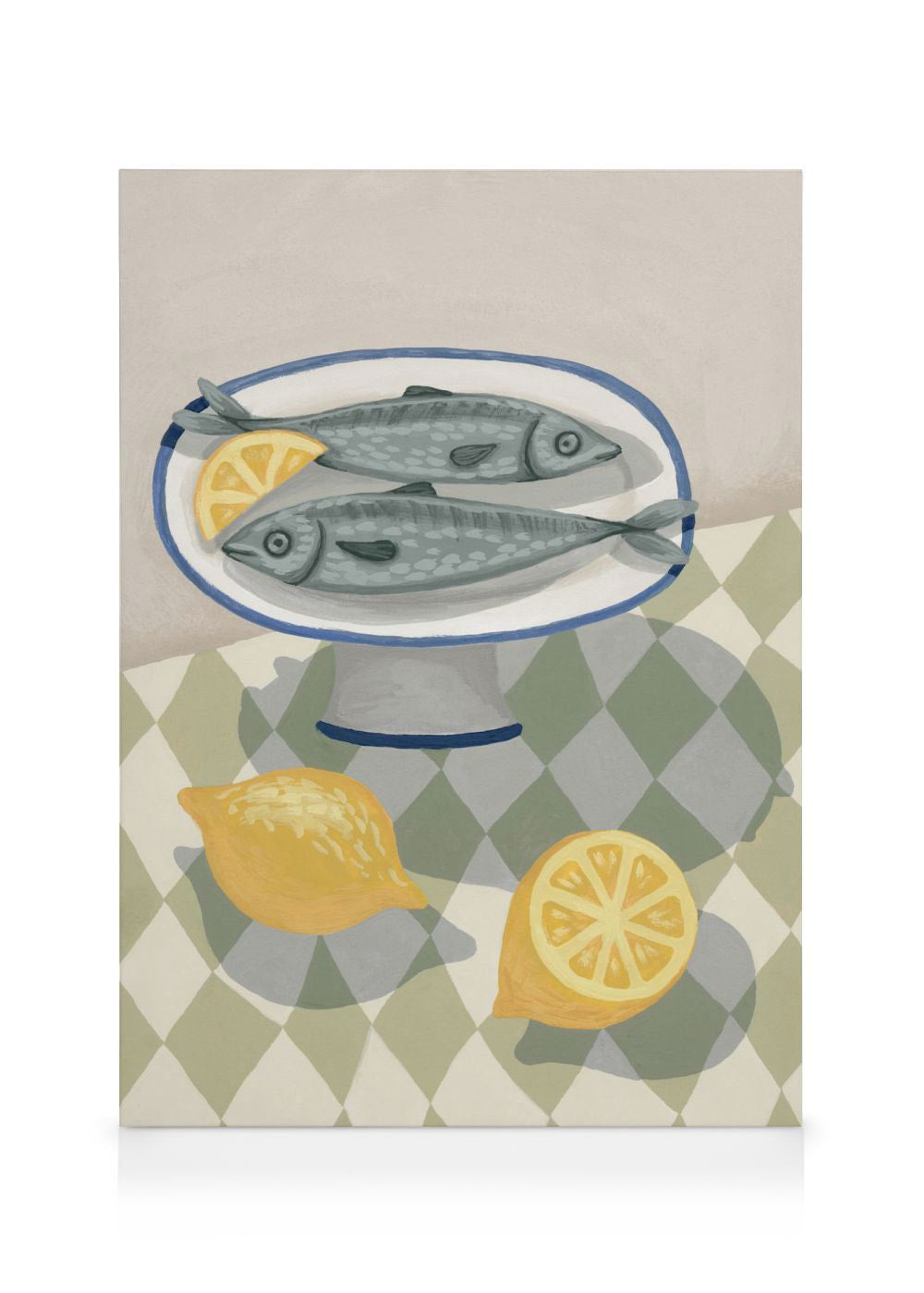 Sardines with Citrus Canvas print