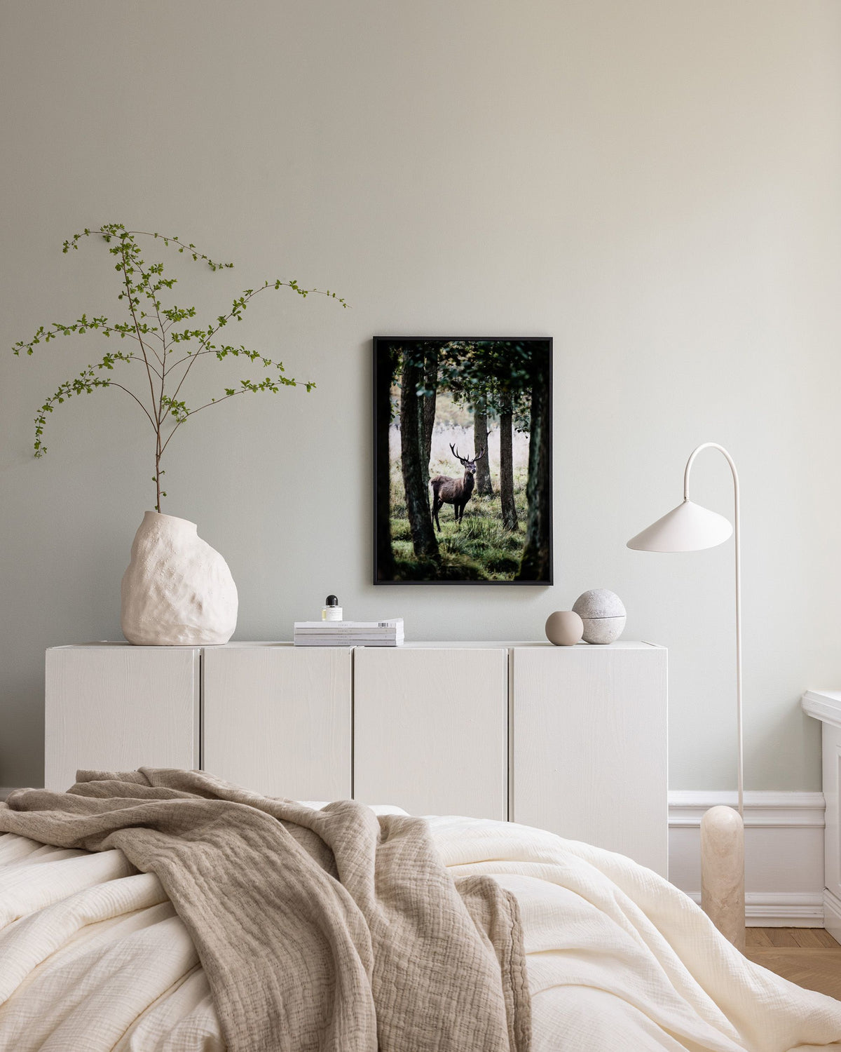 Stag In Forest Canvas print