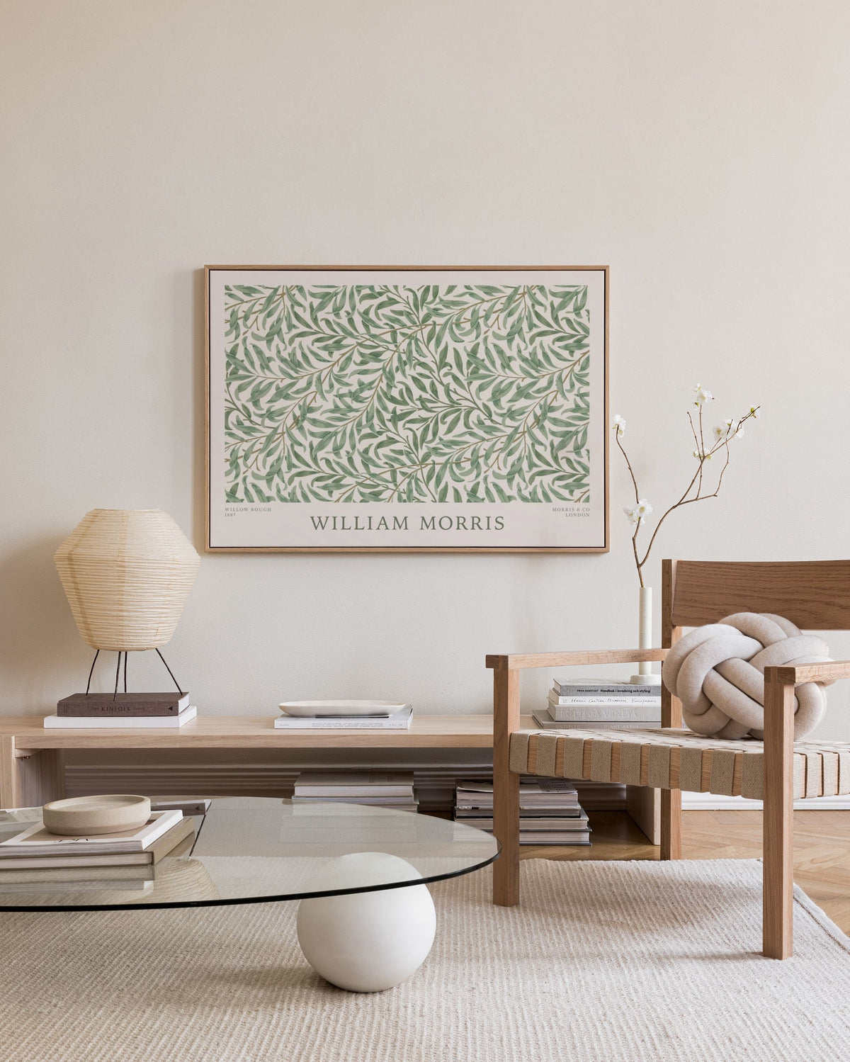William Morris - Willow Bough Landscape Canvas print