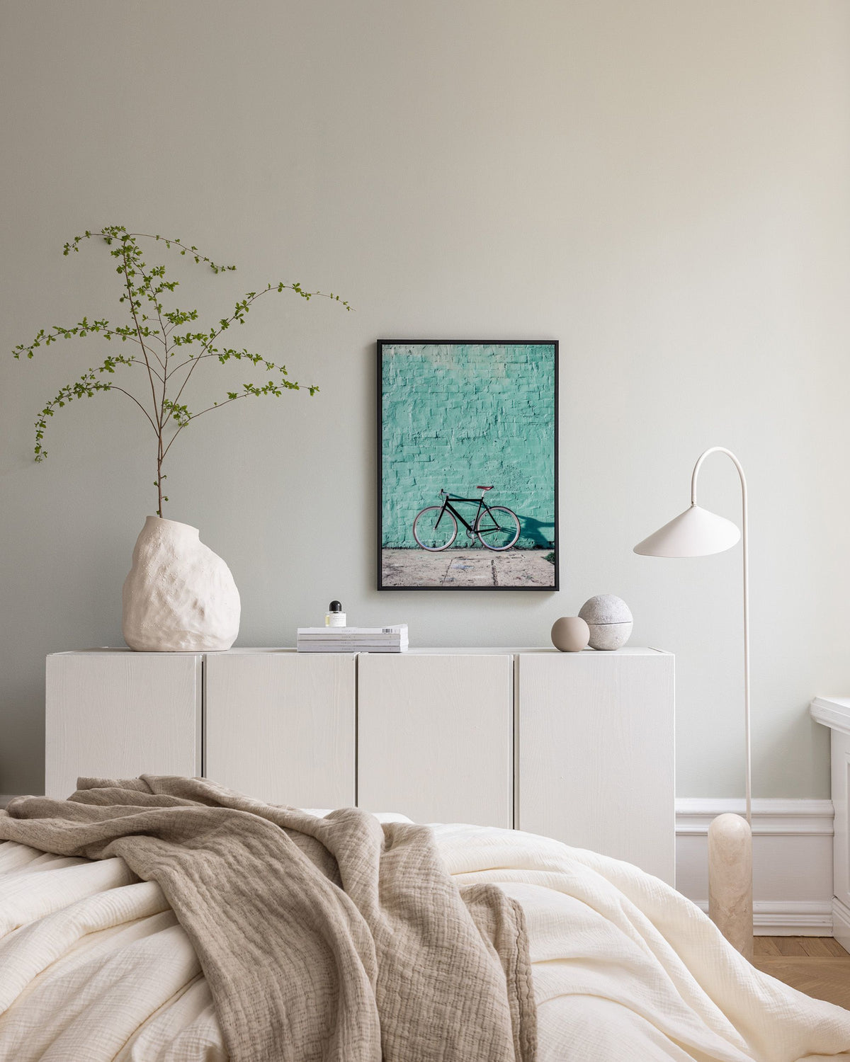 Mint Bike Canvas print