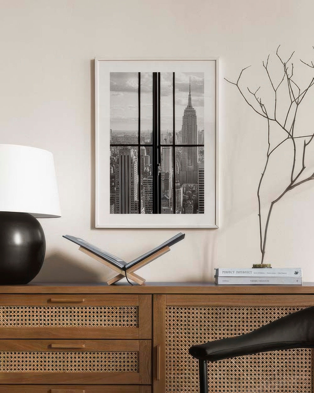 Manhattan Through a Window Print