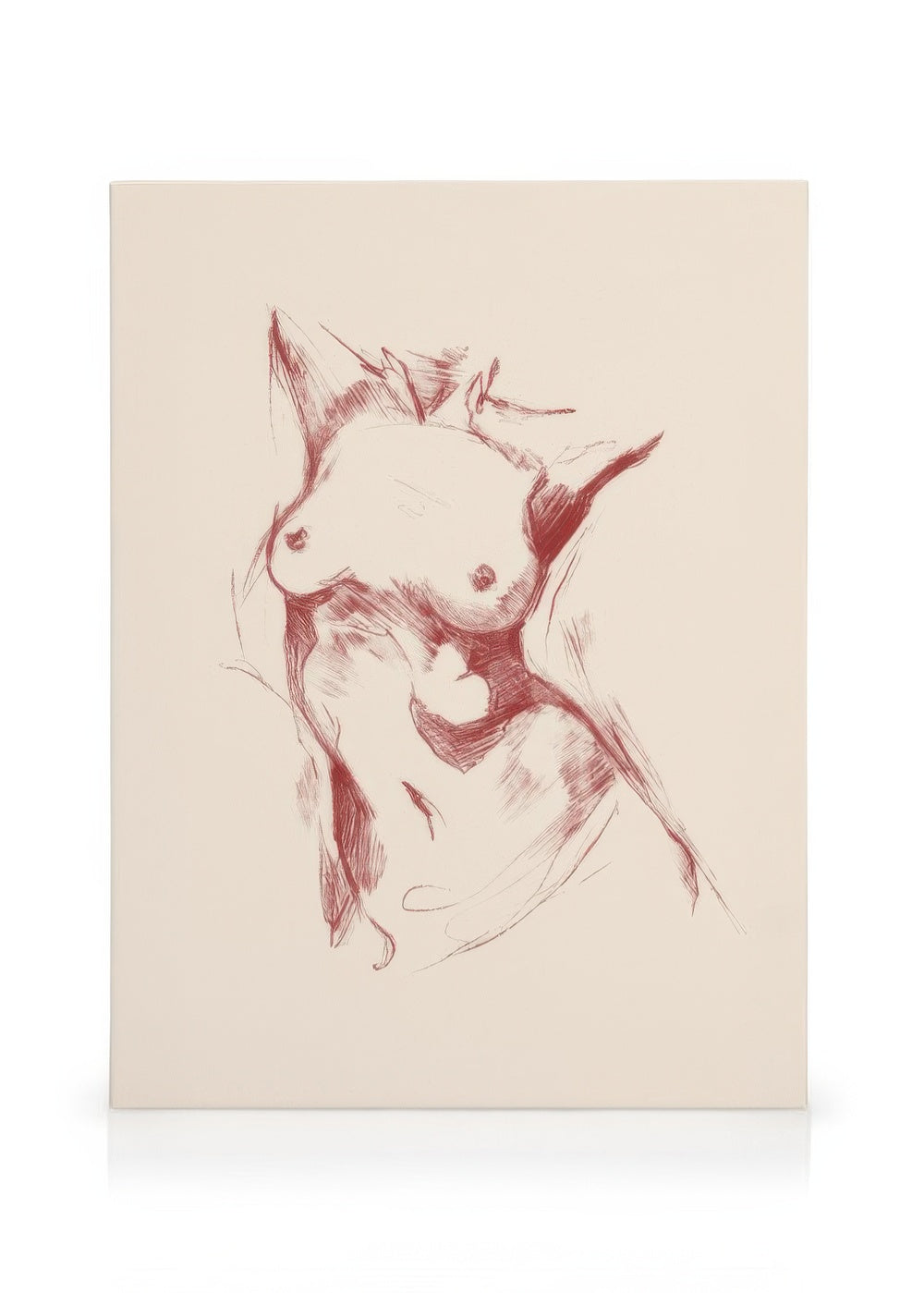 Body Sketch Canvas print