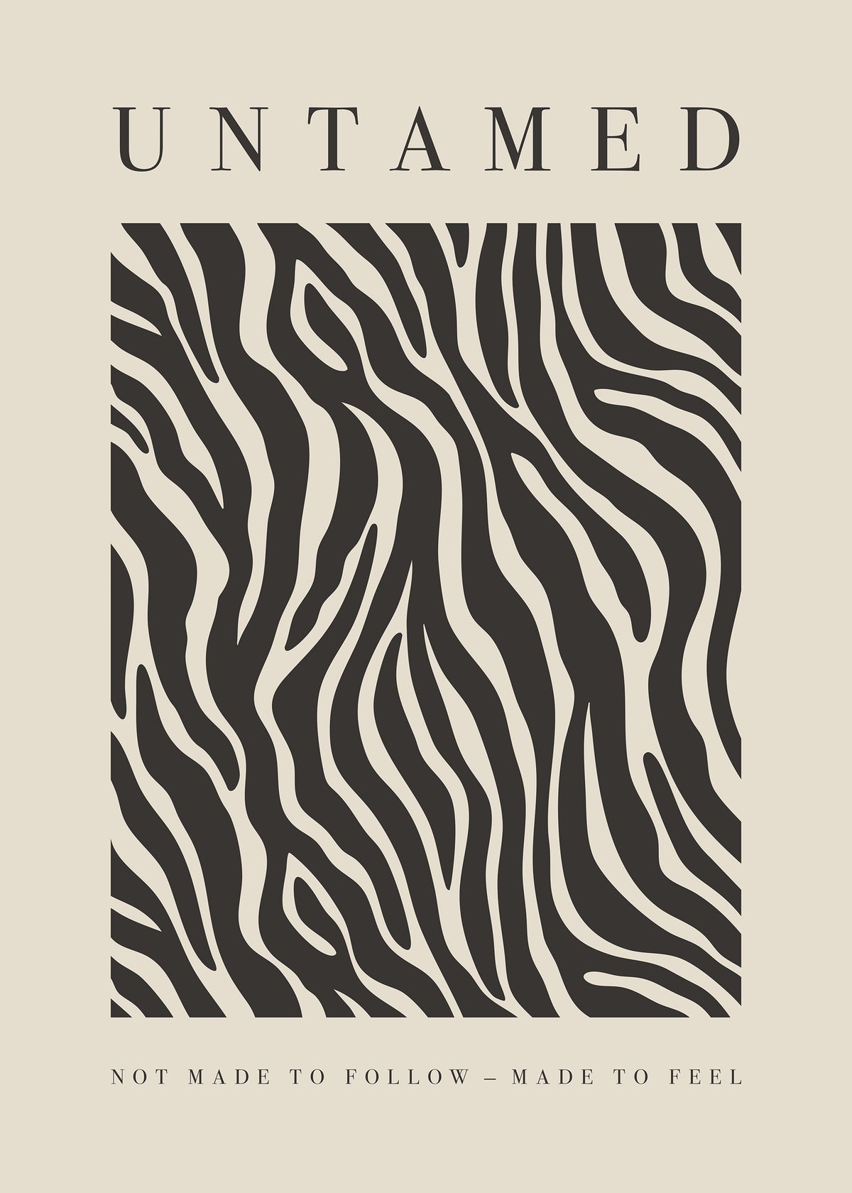 Untamed Stripes Print