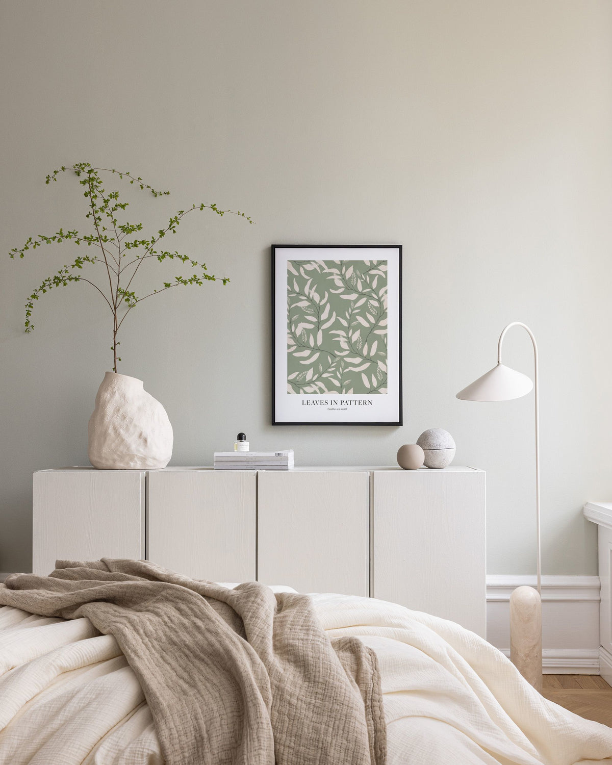 Leaves in Pattern Canvas print
