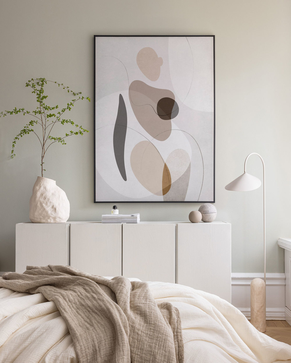 Organic Shapes Figure No2 Canvas print