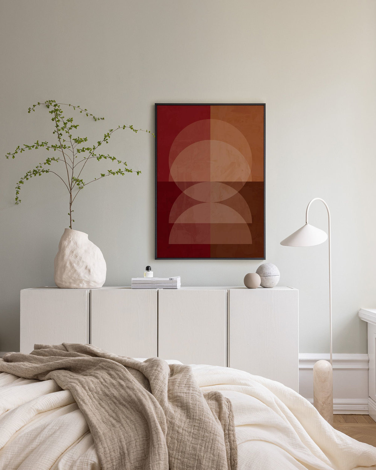 Ochre Orbit Canvas print