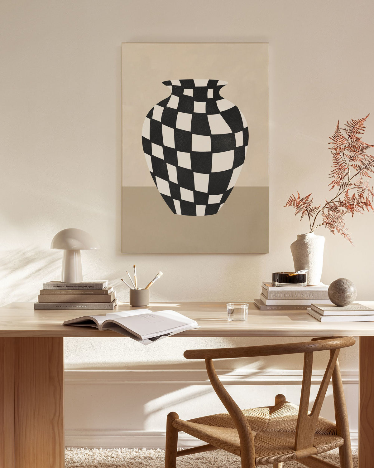 Chequer No2 Canvas print