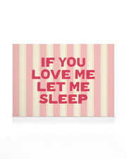 Let Me Sleep Canvas print