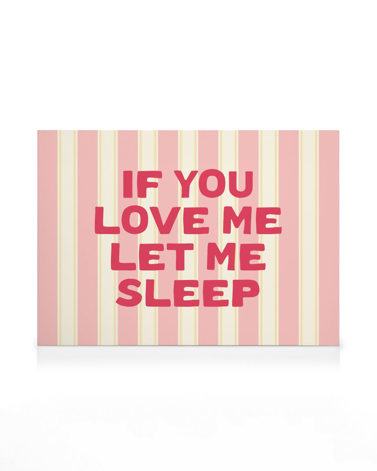 Let Me Sleep Canvas print