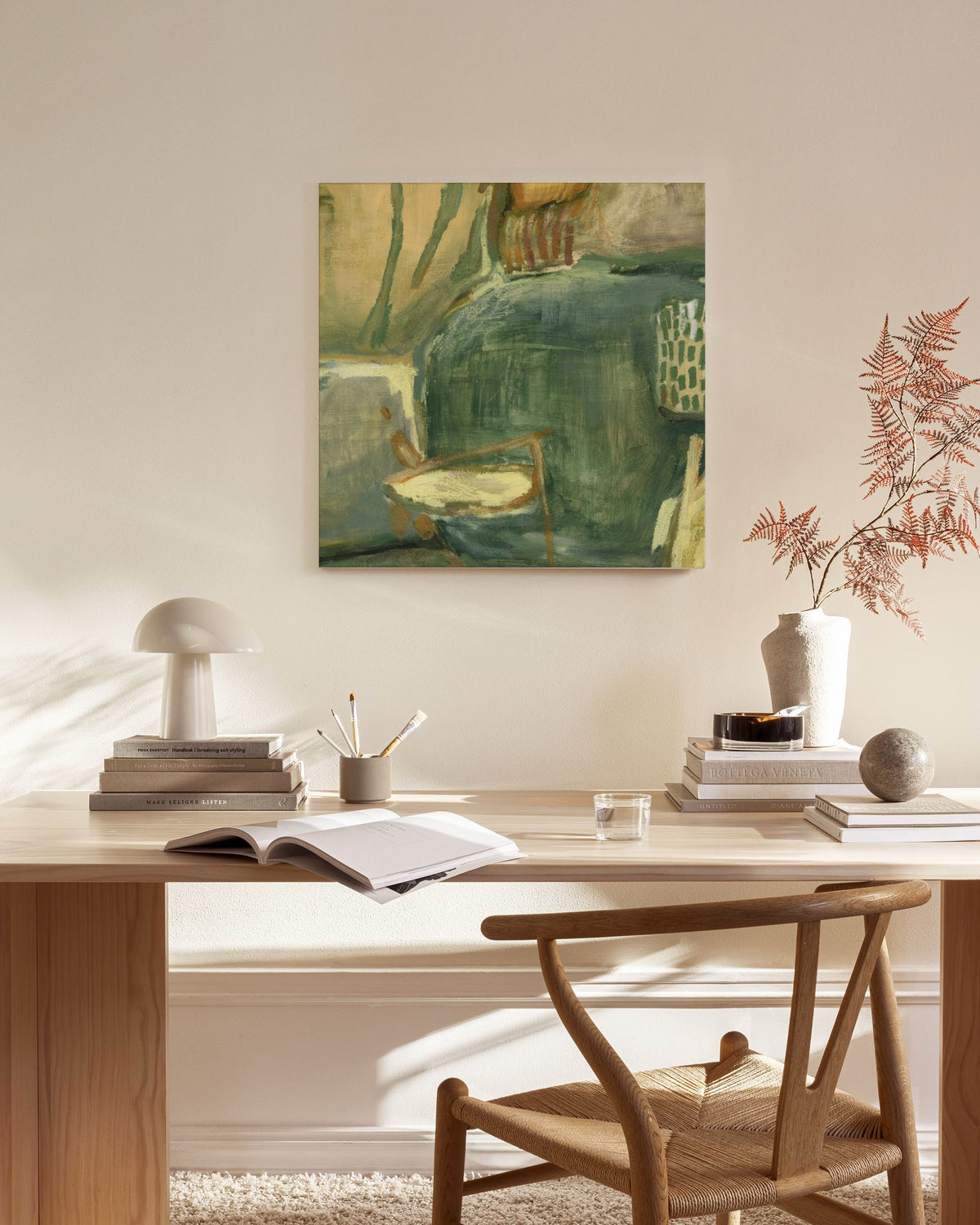 Abstract Greenscape Canvas print